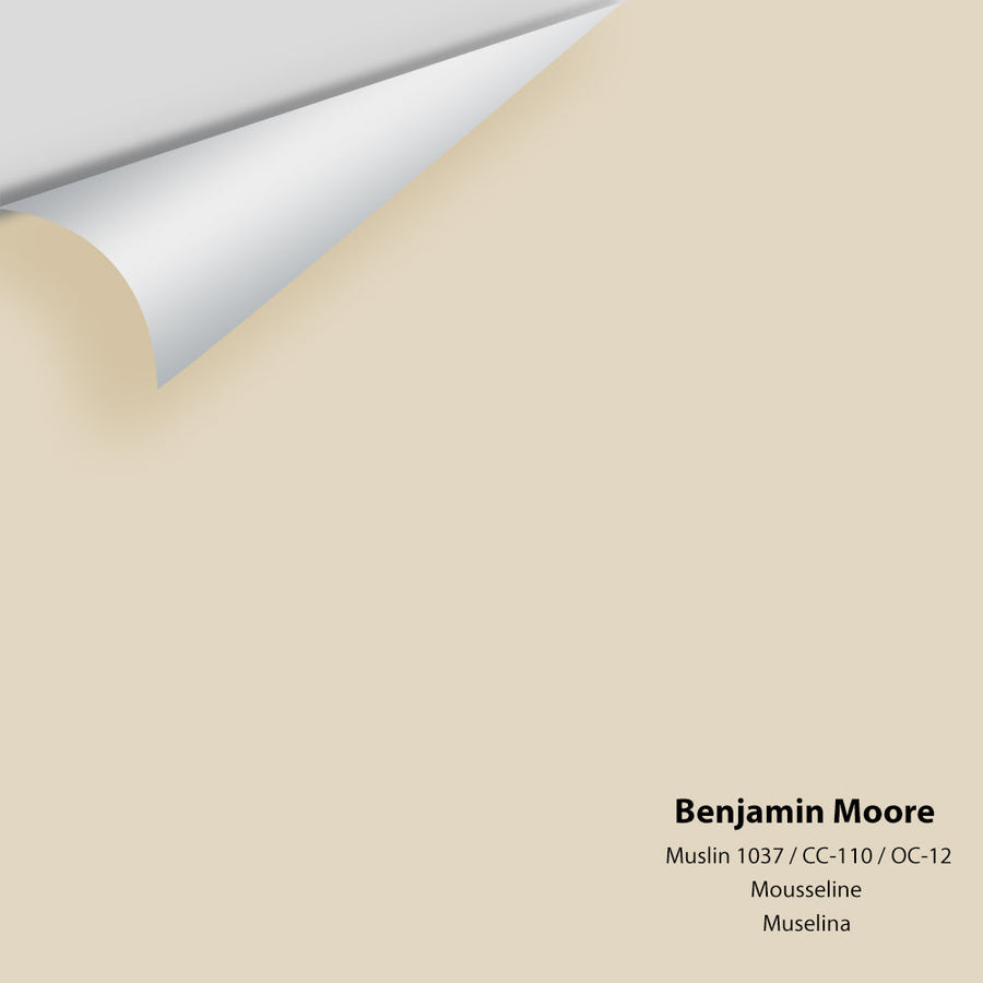 Digital color swatch of Benjamin Moore's Muslin CC-110 Peel & Stick Sample available at Ricciardi BRothers in PA, DE, & NJ.
