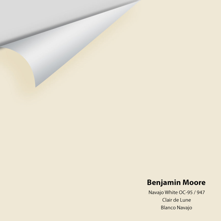 Digital color swatch of Benjamin Moore's Navajo White 947 Peel & Stick Sample available at Ricciardi BRothers in PA, DE, & NJ.