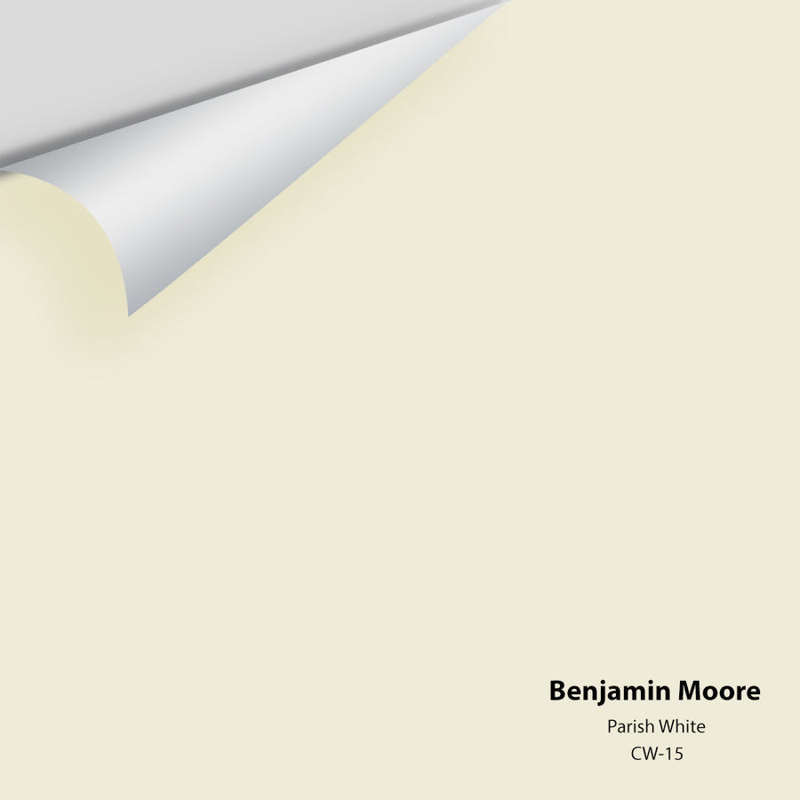 Digital color swatch of Benjamin Moore's Parish White CW-15 Peel & Stick Sample available at Ricciardi BRothers in PA, DE, & NJ.