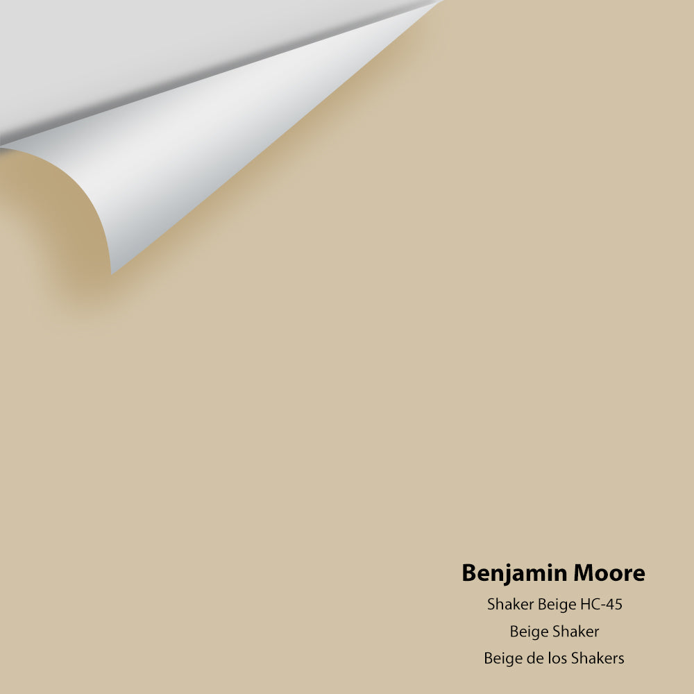 Digital color swatch of Benjamin Moore's Shaker Beige HC-45 Peel & Stick Sample available at Ricciardi BRothers in PA, DE, & NJ.