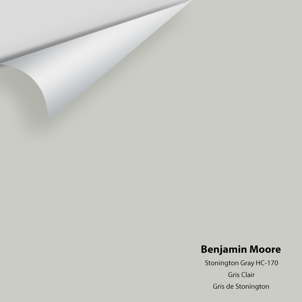 Digital color swatch of Benjamin Moore's Stonington Gray HC-170 Peel & Stick Sample available at Ricciardi BRothers in PA, DE, & NJ.