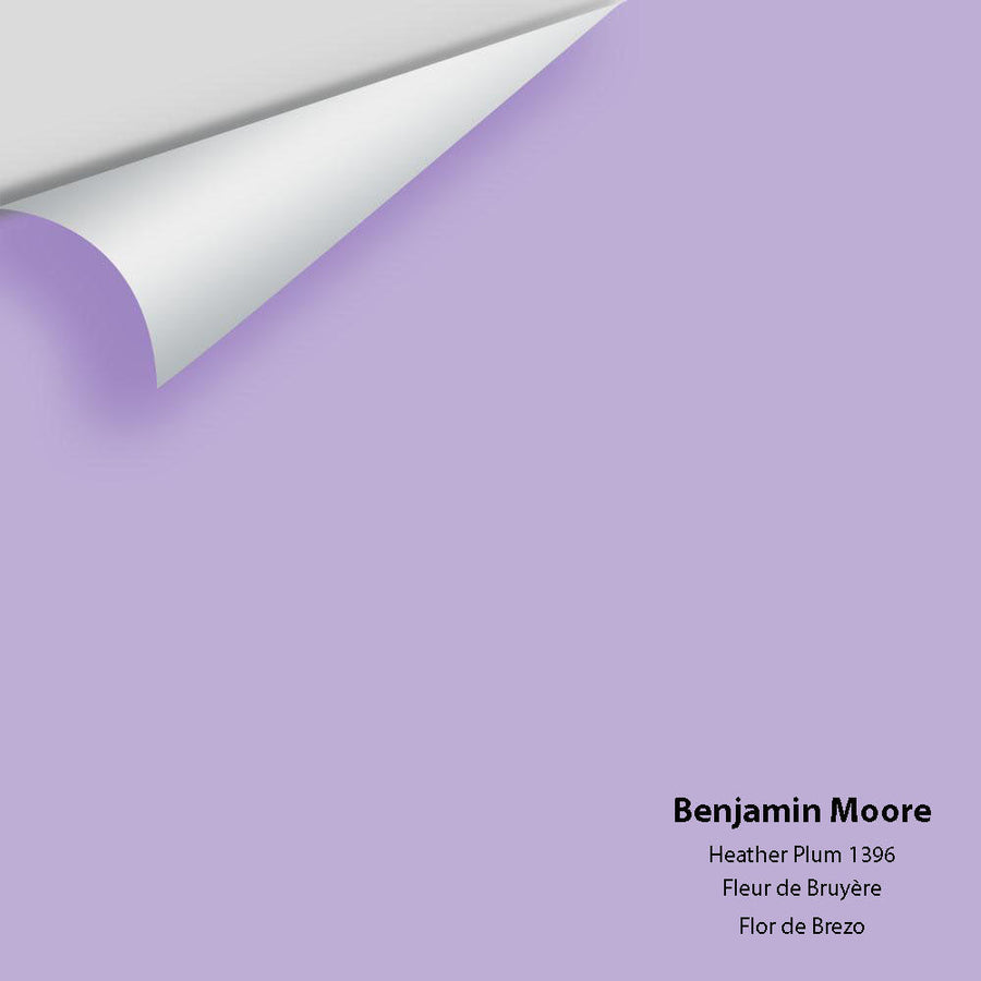 Digital color swatch of Benjamin Moore's Heather Plum 1396 Peel & Stick Sample available at Ricciardi BRothers in PA, DE, & NJ.