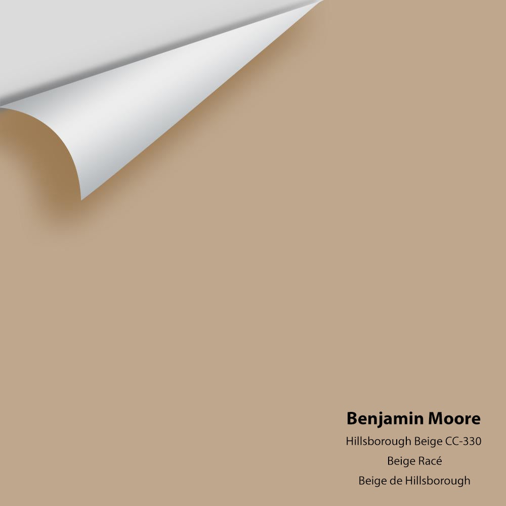 Digital color swatch of Benjamin Moore's Hillsborough Beige CC-330 Peel & Stick Sample available at Ricciardi BRothers in PA, DE, & NJ.