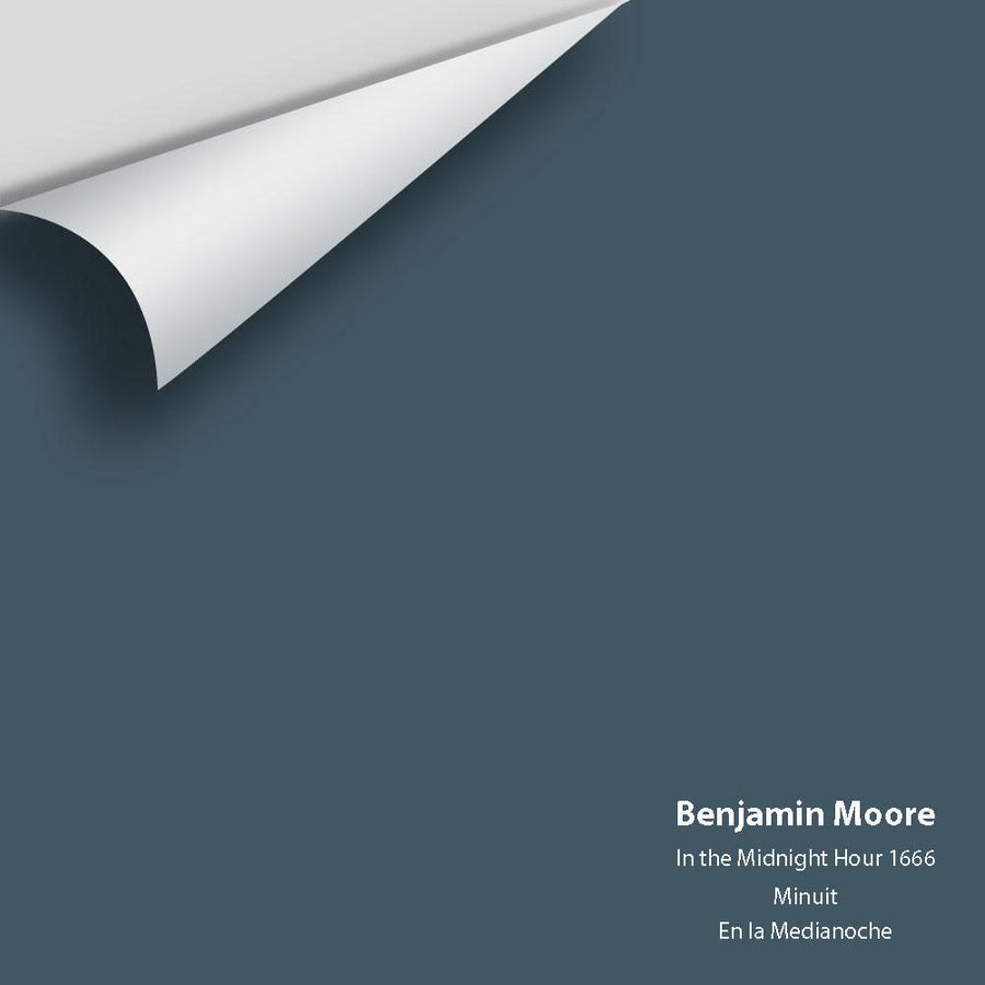 Digital color swatch of Benjamin Moore's In the Midnight Hour 1666 Peel & Stick Sample available at Ricciardi BRothers in PA, DE, & NJ.