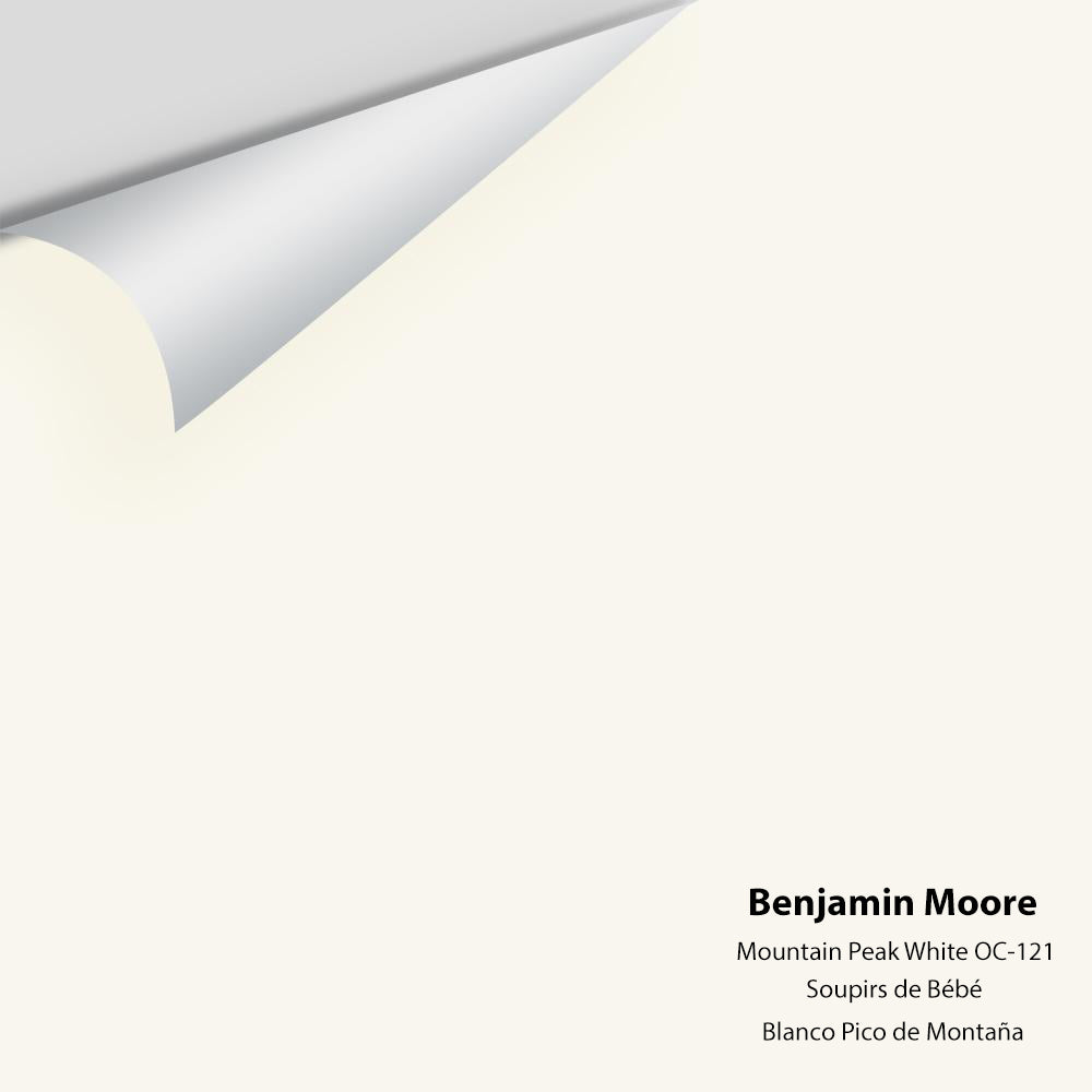 Digital color swatch of Benjamin Moore's Mountain Peak White OC-121 Peel & Stick Sample available at Ricciardi BRothers in PA, DE, & NJ.