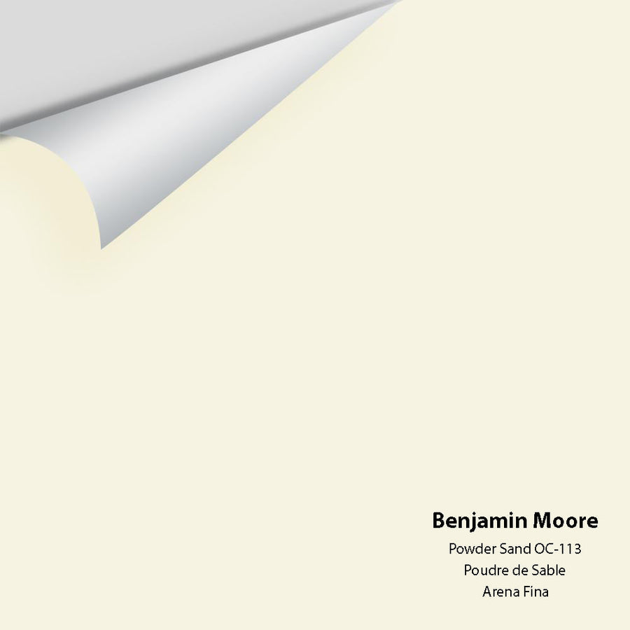 Digital color swatch of Benjamin Moore's Powder Sand OC-113 Peel & Stick Sample available at Ricciardi BRothers in PA, DE, & NJ.