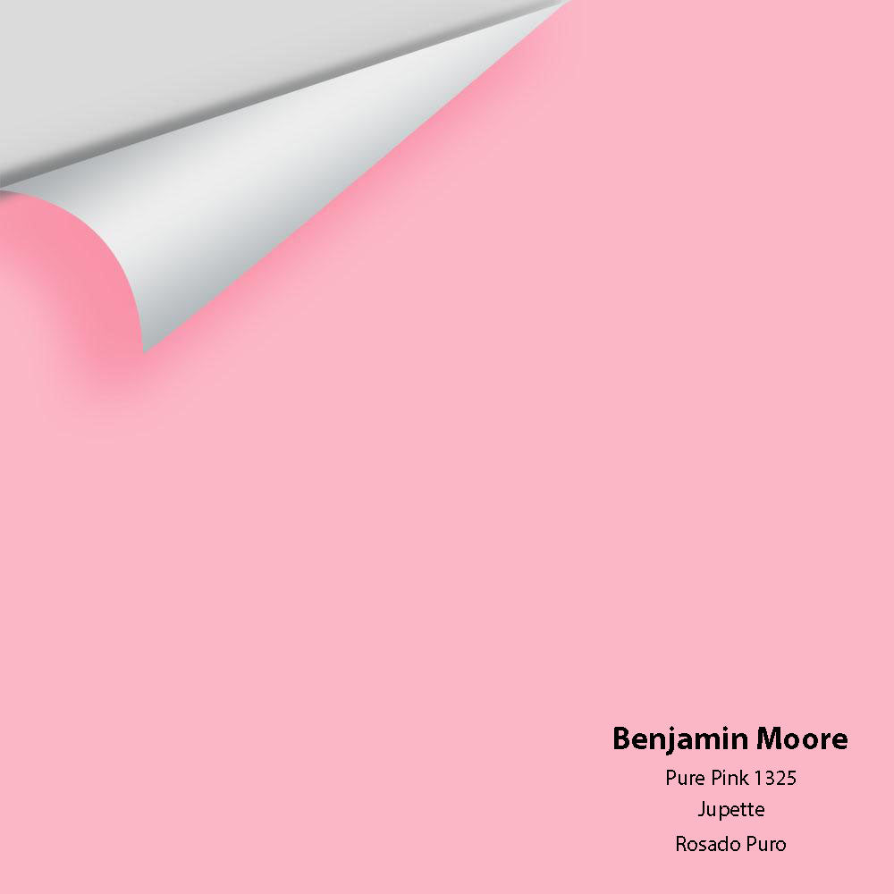 Digital color swatch of Benjamin Moore's Pure Pink 1325 Peel & Stick Sample available at Ricciardi BRothers in PA, DE, & NJ.