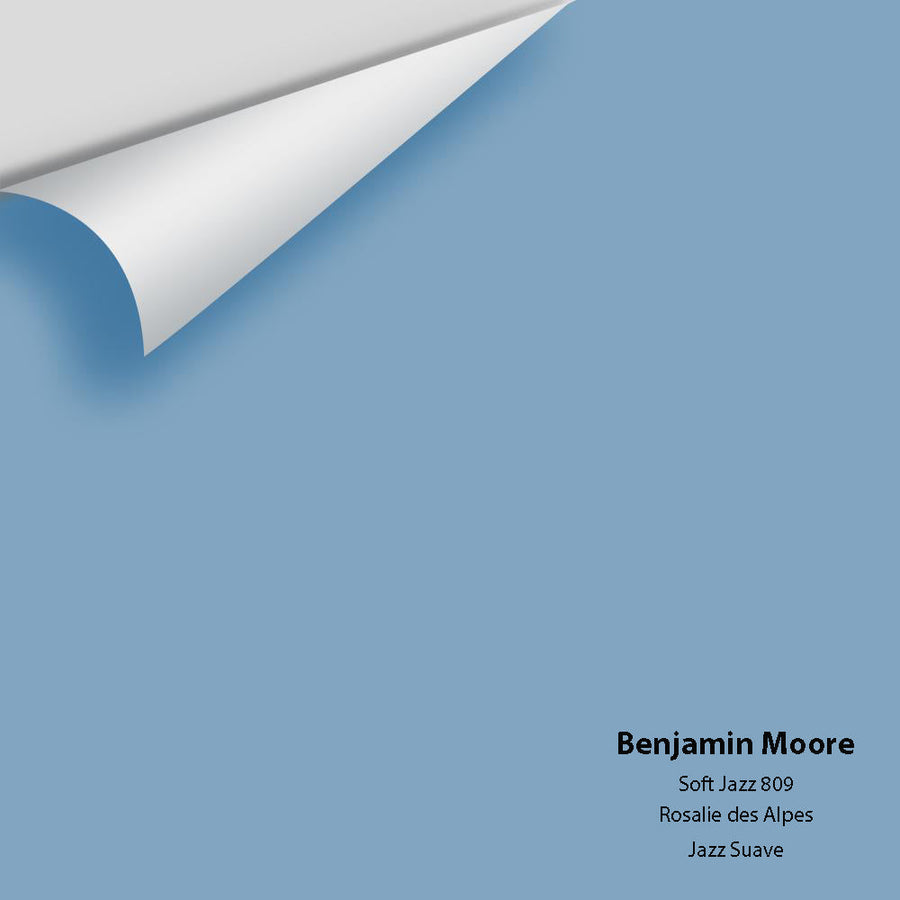 Digital color swatch of Benjamin Moore's Soft Jazz 809 Peel & Stick Sample available at Ricciardi BRothers in PA, DE, & NJ.