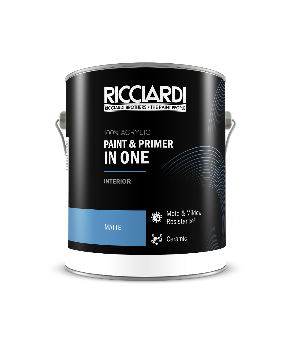 Ricciardi Brothers Interior Paint & Primer available at Riccardi Brothers - Matte finish