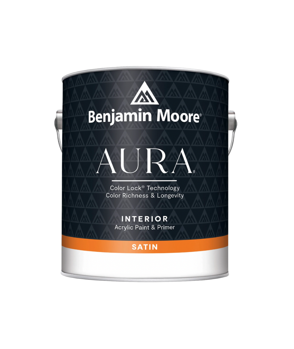 Benjamin Moore Aura Interior Paint Satin, available at Ricciardi Brothers.