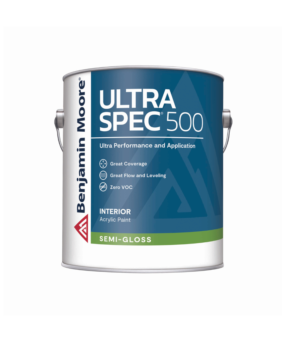 Benjamin Moore Ultra Spec interior paint in semi-gloss, available at Ricciardi Brothers.