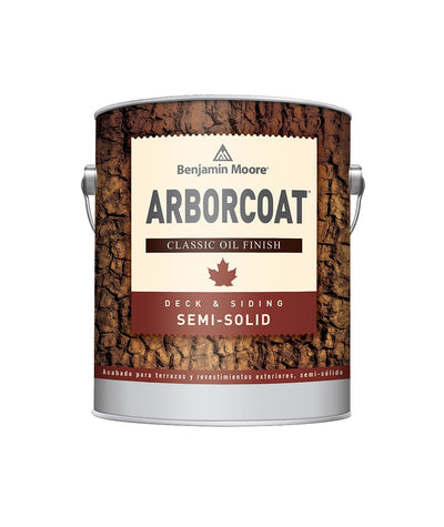 Benjamin Moore Arborcoat Classic Oil Semi-Solid, available at Ricciardi Brothers.